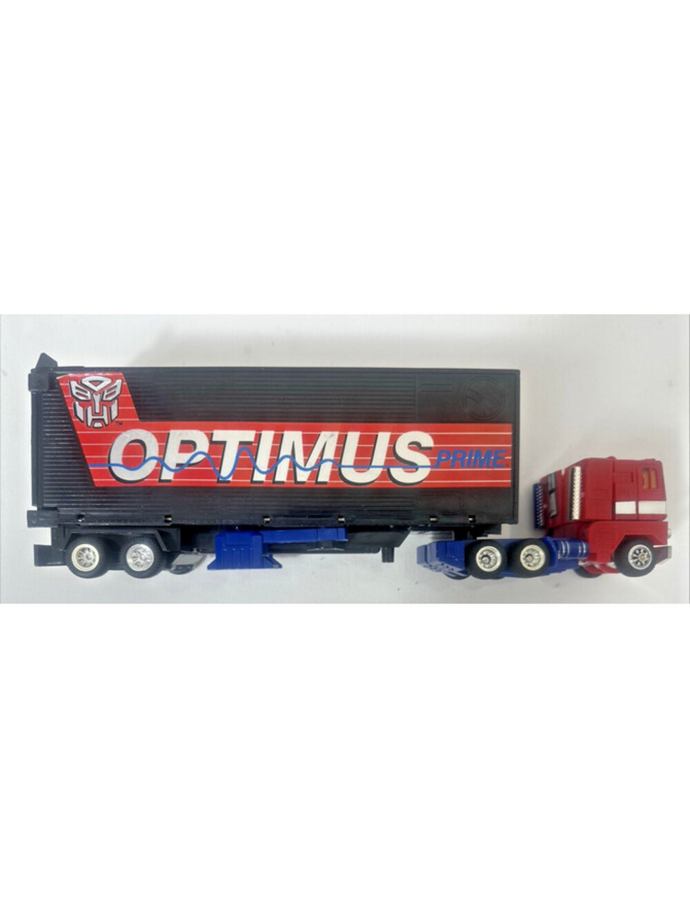 Vintage Transformers G2 Optimus Prime Cab Trailer Set Broken Head For Parts